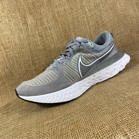 Nike Other - 🛑SOLD🛑   Nike Running Shoes React Infinity Run Flyknit Grey White Size 15